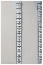 Registerserien Nr. 1-25 Leitz grau (1381-00-85)