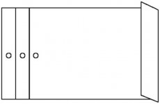 Musterbeutel 345x140x50mm gerillt und gelocht 120g