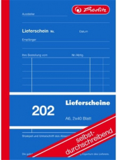 Formularblock Lieferschein A6 2x 40 B. Herlitz selbstdurchschreibend (Nr. 202)