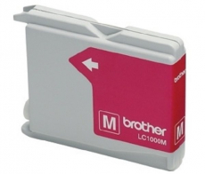 ORIGINAL Original Tinte Brother LC-1000M, ca. 400 S., magenta, MHD abgelaufen