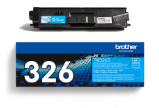 ORIGINAL Original Toner Brother TN-326C, ca. 3.500 S., cyan
