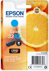 ORIGINAL Original Tinte Epson T3362 / 33XL, ca. 650 S., cyan