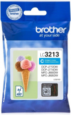 ORIGINAL Original Tinte Brother LC-3213C , ca. 400 S., cyan