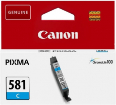 ORIGINAL Original Tinte Canon CLI-581C, ca. 256 S., cyan