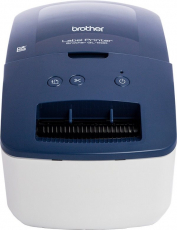 VORFUEHR Brother QL-600B Etikettendrucker, Vorführgerät (wie neu),Schneideautomatik,blau