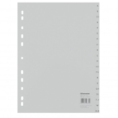 Register A-Z A4 Plastik PP-Folie 225x297mm volle Höhe, Eurolochung
