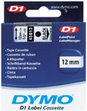 ORIGINAL Original Beschriftungsband Dymo 45013/D1, 12mm x 7m, schwarz auf weiß