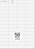 PRINTATION Papier-Etiketten (B52,5xH21,2mm) 100xA4 à 56 Eti.