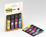 Haftstreifen 11.9x43.2mm Post-it Index Mini in 4 Farben 3M, 35 Streifen je Farbe