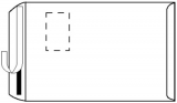 Kuvert 250x C4=229x324mm, mit Fenster, weiß, Haftklebung