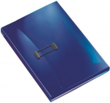 Projektmappe A4 dunkelblau transparent Esselte mit 6 Fächern