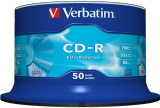 CD-Rohling mit 80 Min/700 MB 52x VERBATIM Spindel Datalife, Protection Surface