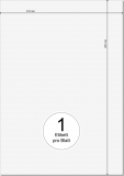 PRINTATION Folien-Etiketten matt transparent (B210xH297mm=A4) 25xA4 à 1 Eti.