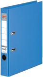 Ordner A4/5cm Plastiküberzug innen und außen hellblau Herlitz