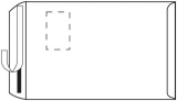Kuvert 25x C4=229x324mm, mit Fenster, weiß, Haftklebung