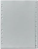 Register 1-10 A4 Plastik PP-Folie Herlitz, 225x297mm, Eurolochung, Aktionspreis