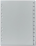 Register Jan-Dez A4 PP-Folie Herlitz, 225x297mm, Eurolochung