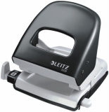 Locher bis 30 Blatt mit Anschlagschiene Leitz schwarz starker Bürolocher