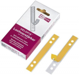 Lochrand-Verstärkungsstreifen Veloflex, selbstkelbend transparent, 105x15 mm