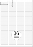 PRINTATION Papier-Etiketten (B45xH30mm) 25xA4 à 36 Eti.