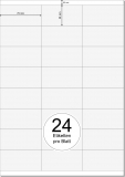 PRINTATION Papier-Etiketten (B70xH35mm) 100xA4 à 24 Eti.