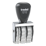 Datumsstempel Tag/Monat (Buchstaben)/Jahr einstellbar, Schrifthöhe 4 mm Trodat