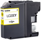 ORIGINAL Original Tinte Brother LC-22EY, ca. 1.200 S., gelb, MHD abgelaufen