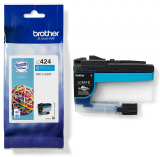 ORIGINAL Original Tinte Brother LC-424C, ca. 750 S., cyan, MHD abgelaufen