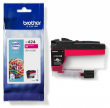 ORIGINAL Original Tinte Brother LC-424M, ca. 750 S., magenta, MHD abgelaufen