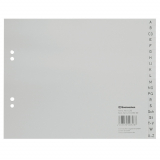 Register A-Z A4 1/2 Höhe Plastik PP-Folie, 225x180mm, Eurolochung