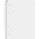 Collegeblock A5 weiss kariert 80 Blatt 70g 6-loch, Rand links BRUNNNEN