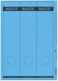 Rückenklebeschild lang + breit Leitz blau auf A4-Träger (1687-00-35)