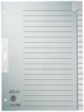 Register blanko A4 20-teilig Tauenpapier Leitz 100g grau 223x300mm Tab verstärkt