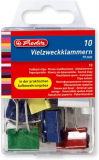 Foldback-Klammern, Breite 19mm, farbig sortiert, Metall, Herlitz