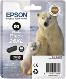 ORIGINAL Original Tinte Epson T2631 / 26XL, ca. 400 S., fotoschwarz