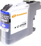 PRINTATION Printation Tinte ersetzt Brother LC-127XLBK, ca. 1.200 S., schwarz