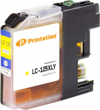 PRINTATION Printation Tinte ersetzt Brother LC-125XLY, ca. 1.200 S., gelb