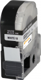 PRINTATION Printation Kassette ersetzt Epson LC-5WBN (zB LW400), sw auf w, 18mmx8m