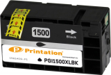 PRINTATION Printation Tinte ersetzt Canon PGI-1500XLBK, ca. 1.200 S., schwarz