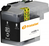 PRINTATION Printation Tinte ersetzt Brother LC-12EBK, ca. 2.400 S., schwarz