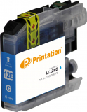 PRINTATION Printation Tinte ersetzt Brother LC-12EC, ca. 1.200 S., cyan