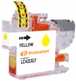 PRINTATION Printation Tinte ersetzt Brother LC-421XLY, ca. 500 S., gelb