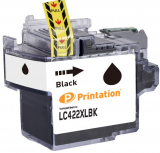 PRINTATION Printation Tinte ersetzt Brother LC-422XLBK, ca. 3000 S., schwarz