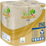 Toilettenpapier Eco Natural, 2lagig, havanna, Economy-Großpackung