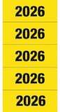 Inhaltsschildchen Jahreszahlen 2026 selbstklebend wie Leitz gelb (von Herma)